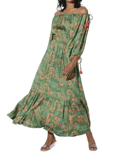 CLEOBELLA DANIELLA MIDI DRESS IN TROPICAL ABSTRACT