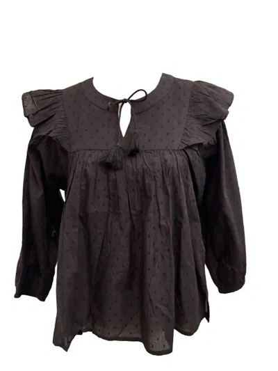 CLEOBELLA LINA BLOUSE IN BLACK