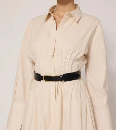 CLEOBELLA WOMEN'S TRAVIS LEATHER BELT IN BLACK