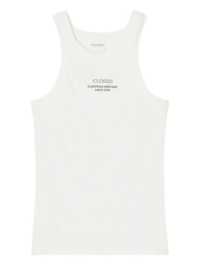 CLOSED LOGO-PRINT TANK TOP