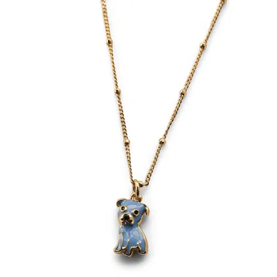 CLOUD HAVEN WOMEN'S BLUE / GOLD CLOUD HAVEN MINI PITTIE SWEETIE PENDANT IN CONFECTION BLUE