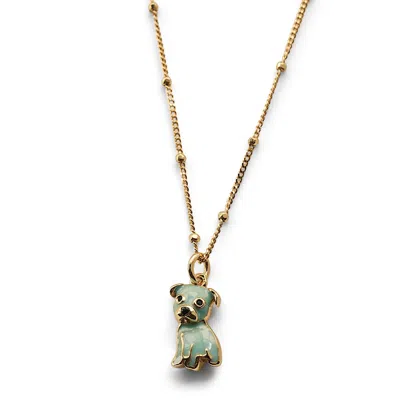 CLOUD HAVEN WOMEN'S BLUE / GREEN / GOLD CLOUD HAVEN MINI PITTIE SWEETIE PENDANT IN SWIRL POP TURQUOISE