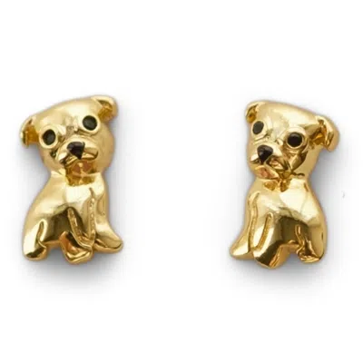 CLOUD HAVEN WOMEN'S CLOUD HAVEN PIT BULL STUD EARRINGS GOLD