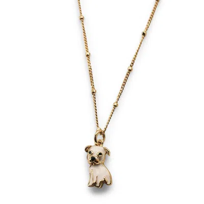 CLOUD HAVEN WOMEN'S GOLD / WHITE CLOUD HAVEN MINI PITTIE SWEETIE PENDANT IN WHITE CHOCOLATE