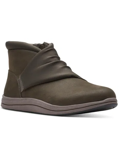 CLOUDSTEPPERS BY CLARKS BREEZE DUSK WOMENS FAUX SUEDE BOOTIES