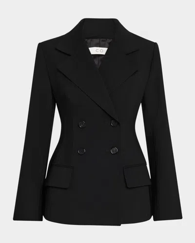 CO DOUBLE-BREASTED FITTED BLAZER