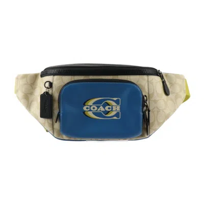 COACH BLUE PVC LEATHER FANNY PACK (PRE-OWNED)