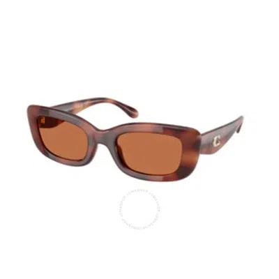 COACH COACH BROWN RECTANGULAR LADIES SUNGLASSES HC8390U 577473 51