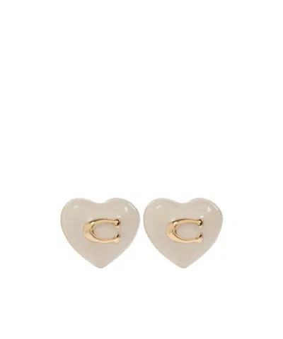 COACH COACH HEART-SHAPE EARRINGS