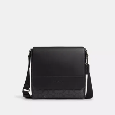 COACH HOUSTON MAP BAG IN SIGNATURE CANVAS