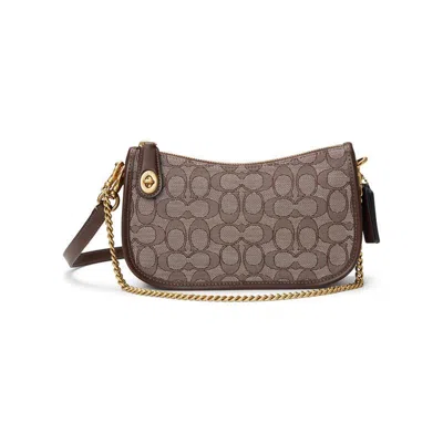 COACH 蔻驰(COACH)女士单肩包斜挎包 Jacquard织纹时尚百搭配饰通勤手提