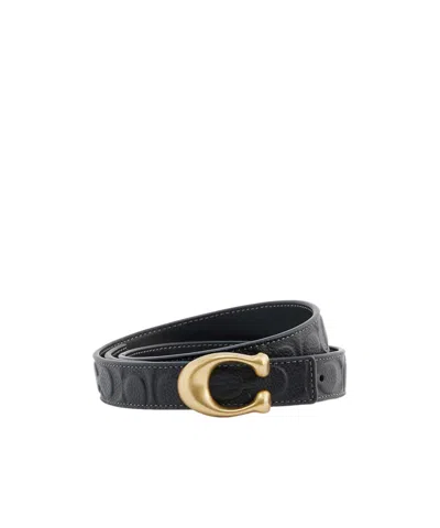 COACH LOGO EMBOSSED BELT