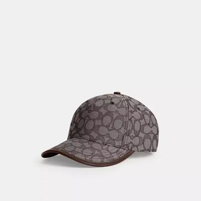 COACH SIGNATURE JACQUARD BASEBALL HAT