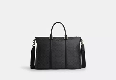 COACH OUTLET CALEB WORK BAG IN SIGNATURE CANVAS