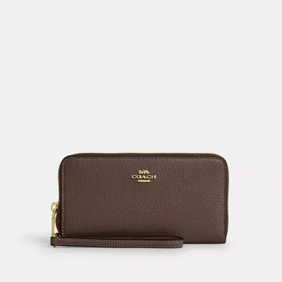 COACH OUTLET LONG ZIP AROUND WALLET WITH DETACHABLE CARD CASE