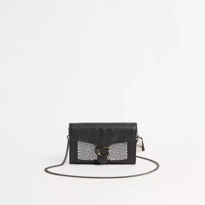 COACH UPCRAFTED TABBY CHAIN CLUTCH WITH BEADCHAIN