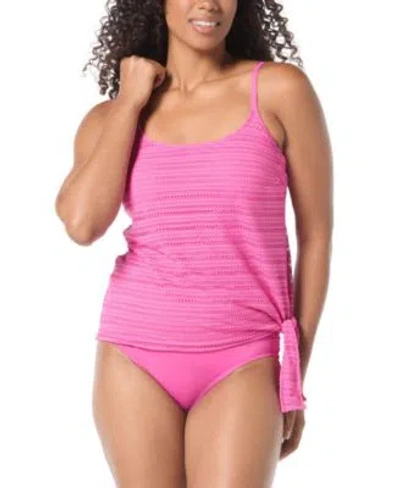 COCO REEF WOMENS STELLA CROCHET SIDE TIE TANKINI TOP VERSO REVERSIBLE BIKINI BOTTOMS