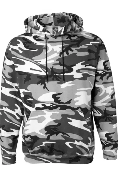 CODE FIVE CAMO PULLOVER FLEECE HOODIE
