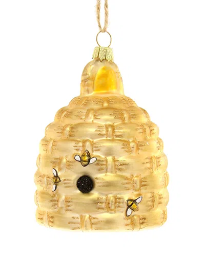 CODY FOSTER & CO. WOVEN BEE SKEP ORNAMENT