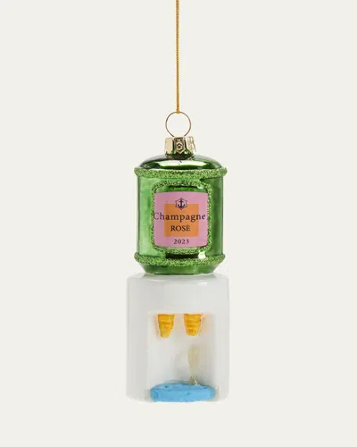 CODY FOSTER & CO ROSE COOLER CHRISTMAS ORNAMENT