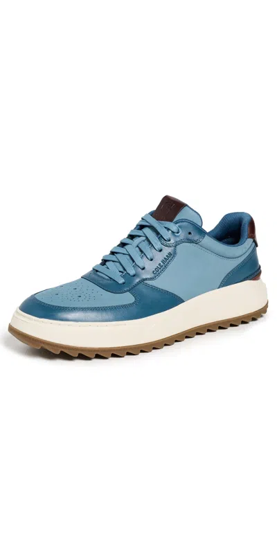 COLE HAAN GRANDPRO CROSSOVER GOLF SNEAKERS PROVINCIAL BLUE/TEAL/IVORY
