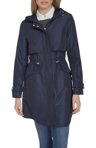 COLE HAAN SIGNATURE COLE HAAN SIGNATURE HOODED TRENCH RAINCOAT