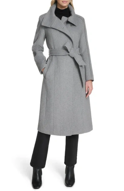 COLE HAAN COLE HAAN SLICK ASYMMETRIC ZIP WOOL BLEND COAT