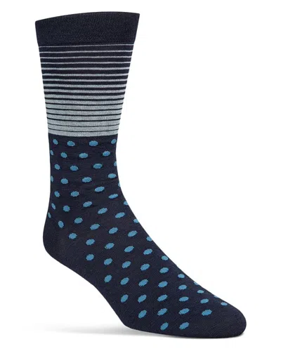 COLE HAAN STRIPES & DOTS SOCKS