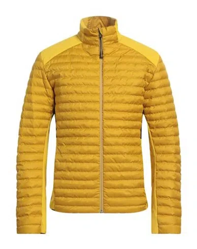 COLMAR COLMAR MAN PUFFER MUSTARD SIZE 44 POLYESTER, POLYAMIDE, ELASTANE