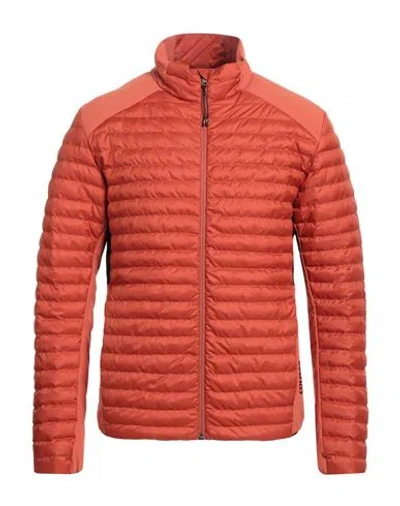 COLMAR COLMAR MAN PUFFER RUST SIZE 42 POLYESTER, POLYAMIDE, ELASTANE