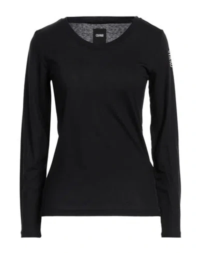 COLMAR COLMAR WOMAN T-SHIRT BLACK SIZE L LYOCELL, WOOL