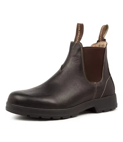 COLORADO COLORADO LANCE BLACK OIL LEATHER MENS SHOES CASUAL BOOTS ANKLE