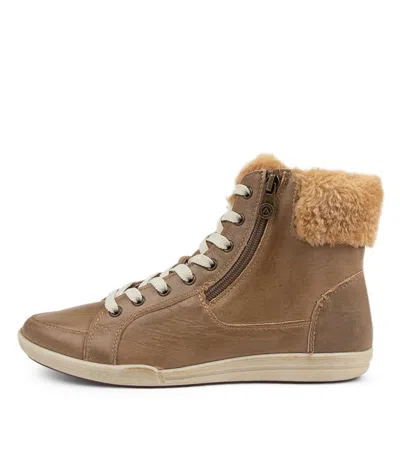 COLORADO COLORADO MATHIS LT TAUPE LEATHER ANKLE BOOTS WOMENS SHOES CASUAL BOOTS ANKLE