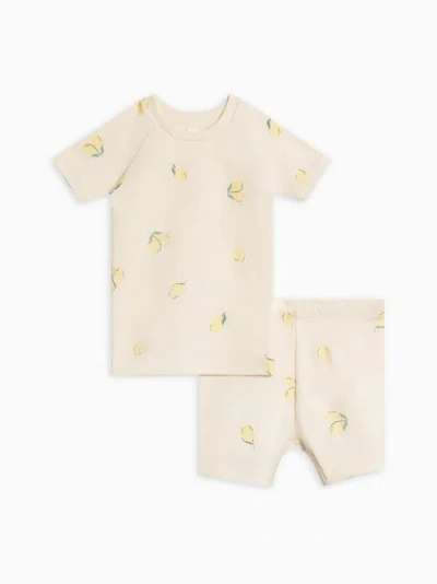 COLORED ORGANICS COLORED ORGANICS ORGANIC COTTON 2-PIECE SHORT SLEEVE JAMMIE SET