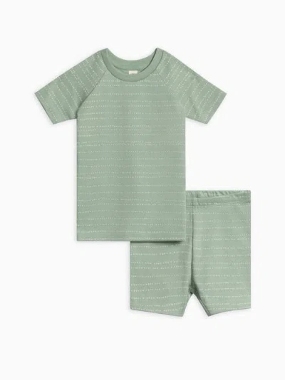 COLORED ORGANICS COLORED ORGANICS ORGANIC COTTON 2-PIECE SHORT SLEEVE JAMMIE SET