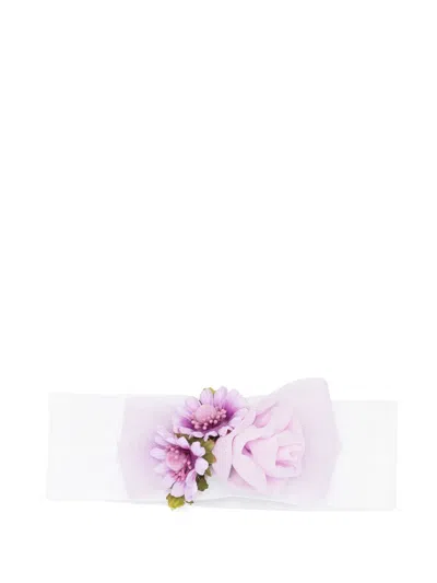 COLORICHIARI FLORAL-APPLIQUÉ HAIR BAND