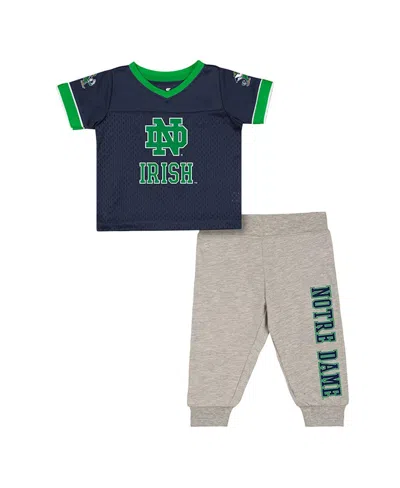 COLOSSEUM BABY BOYS AND GIRLS 2-PIECE NEWBORN NOTRE DAME FIGHTING IRISH NOTHING BUT THE HITS FOOTBALL SET
