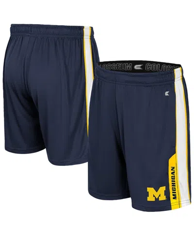COLOSSEUM BIG BOYS AND GIRLS NAVY MICHIGAN WOLVERINES GUMBALDIA SHORTS