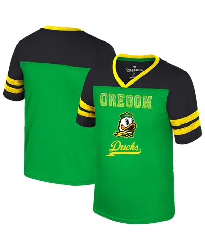 COLOSSEUM BIG GIRLS GREEN OREGON DUCKS PRINCESS BUBBLEGUM BLING T-SHIRT