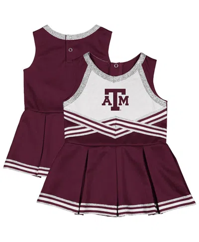 COLOSSEUM GIRLS BABY BOYS AND GIRLS MAROON TEXAS A&M AGGIES LOLLIPOP PARK CHEER DRESS