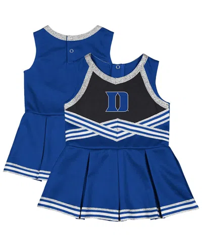 COLOSSEUM GIRLS BABY BOYS AND GIRLS ROYAL DUKE BLUE DEVILS LOLLIPOP PARK CHEER DRESS