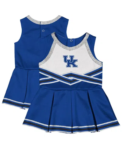 COLOSSEUM GIRLS BABY BOYS AND GIRLS ROYAL KENTUCKY WILDCATS LOLLIPOP PARK CHEER DRESS