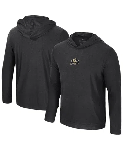 COLOSSEUM MEN'S BLACK COLORADO BUFFALOES LONG SLEEVE HOODIE T-SHIRT