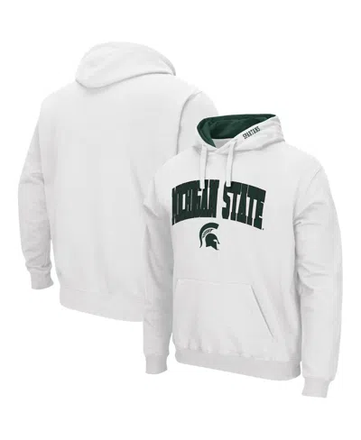 COLOSSEUM MEN'S MICHIGAN STATE SPARTANS ARCH LOGO 3.0 PULLOVER HOODIE