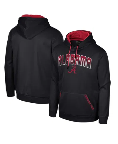 COLOSSEUM MEN'S COLOSSEUM BLACK ALABAMA CRIMSON TIDE REESE PULLOVER HOODIE
