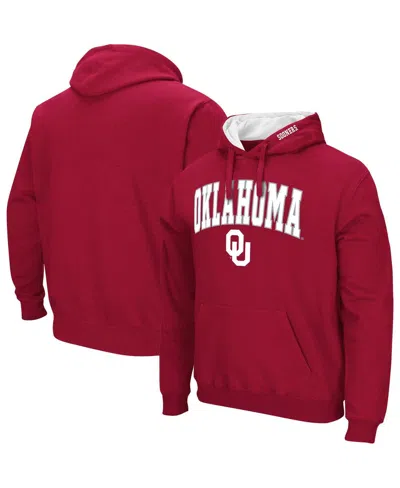 COLOSSEUM MEN'S COLOSSEUM OKLAHOMA SOONERS ARCH & TEAM LOGO 3.0 PULLOVER HOODIE