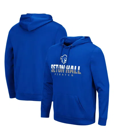 COLOSSEUM MEN'S COLOSSEUM BLUE SETON HALL PIRATES LANTERN PULLOVER HOODIE