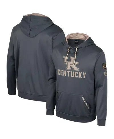 COLOSSEUM MEN'S COLOSSEUM CHARCOAL KENTUCKY WILDCATS OHT MILITARY-INSPIRED APPRECIATION PULLOVER HOODIE