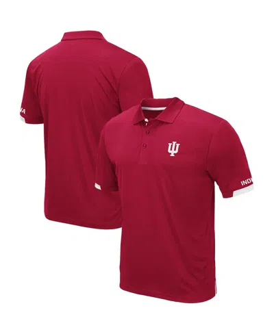 COLOSSEUM MEN'S COLOSSEUM CRIMSON INDIANA HOOSIERS BIG AND TALL SANTRY POLO SHIRT