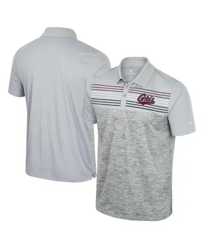 COLOSSEUM MEN'S COLOSSEUM GRAY MONTANA GRIZZLIES CYBERNETIC POLO SHIRT